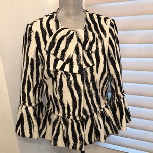 Zebra Print Short Coat